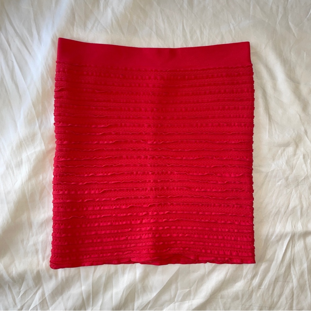 Bebe Mini Skirt Bondage Pink